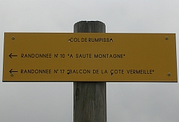 Panneau du Col de Rumpissar Panneau Col de Rumpissar