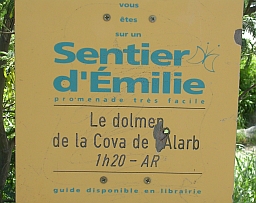 Au dpart de Valmy, un sentier d'Emilie